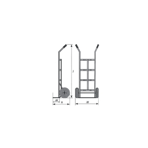 Folding Aluminium Trolley 90KGS