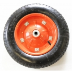 13"x3" wheel barrow solid rubber wheel