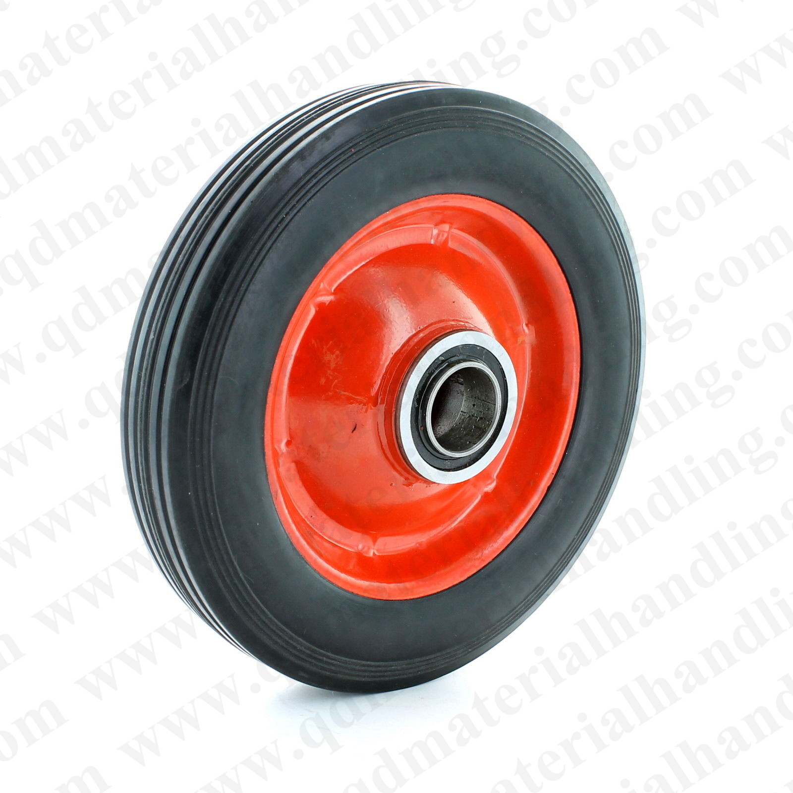 2pcs 6" Solid Rubber Sack Truck Wheel Tyre Heavy Duty Wheel Trolly 16mm bearing 
