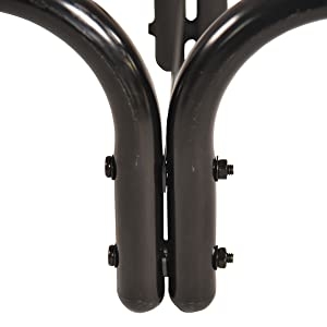 Firewood Log Rack 8ft Storage Rack Log Holder Storage Stand Woodpile Rack Outdoor Indoor Steel Black