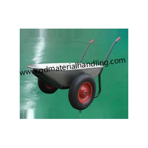 Dual Wheel Steel Wheelbarrow WB6406|Russia wheelbarrow|Two wheel wheelbarrow