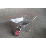 Zinc tray lightweight single wheel garden wheelbarrow