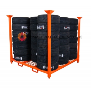 72'' square tire stacking racks