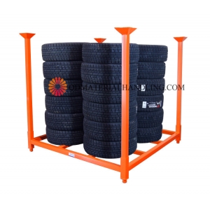 72'' square tire stacking racks