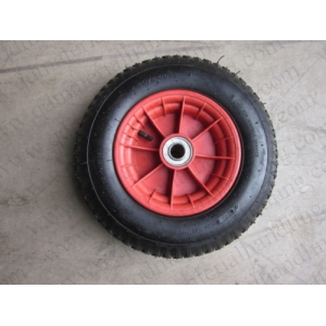 Solid Rubber Puncture Proof Tyres - Plastic centred 250x4