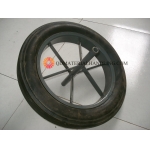 16 Inch Solid Rubber Wheel for Wheelbarrow