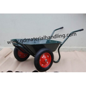 Dual Wheel Steel Wheelbarrow WB6406|Russia wheelbarrow|Two wheel wheelbarrow
